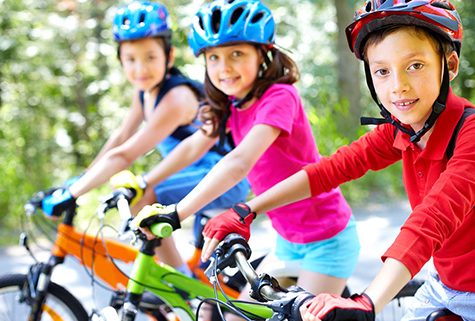 Summer bike safety among children